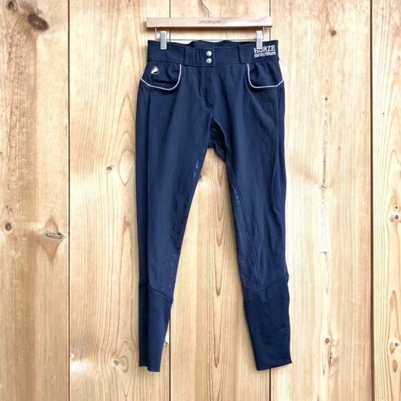 Horze EUC Blue Breeches Sz 28 - Picture 1 of 5